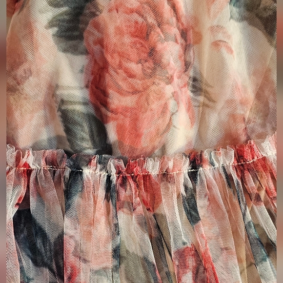 Mac Duggal Floral Long Sleeve Cocktail Dress - Picture 8 of 8